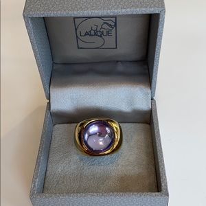 Lalique crystal ring